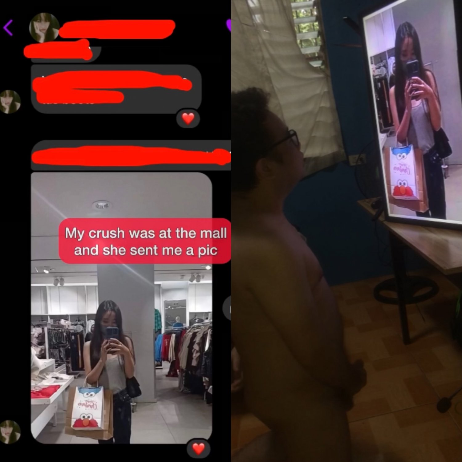 My crush sends a pic and I worship #T8FUp5MI