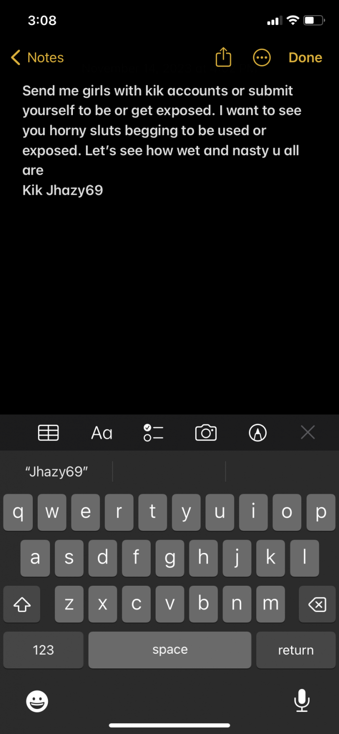 Let’s make ur slut or ex famous kik me at Jhazy69 or dm me to get ur slut exposed #juZWp5Q9