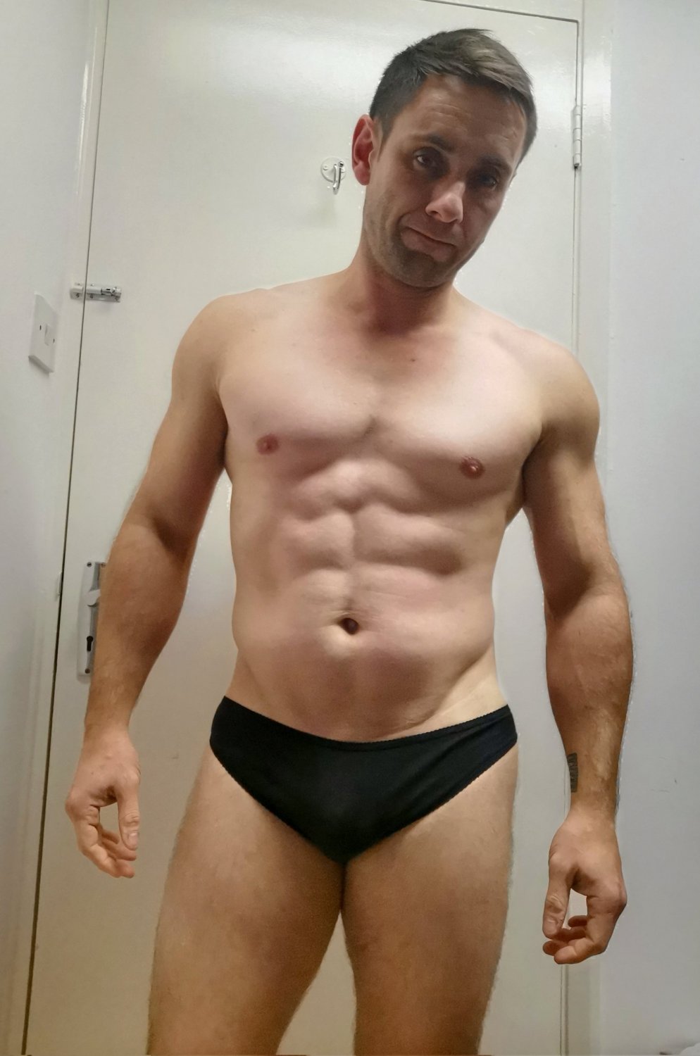 Exposed sissy Chantelle (Mathew Taylor) posing in ex's lingerie #B8W1V7Im