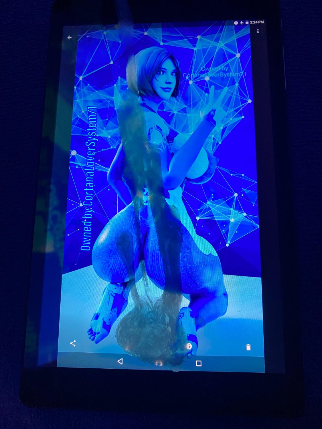 Goon for Cortana! 🥵🔥🩵💙💦 2023 V1 Plus Cortana Toy! & Cortana Cum Tribute! #MdVLWBdy