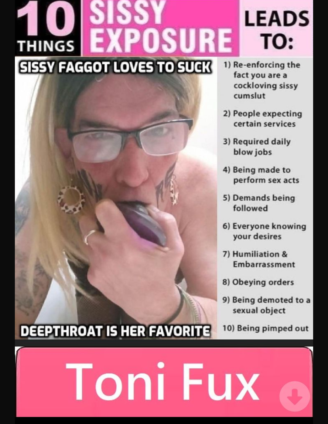 No escape sissy your an exposed whore 😈 Boikneeling on Kik #Cyb4m1Kk