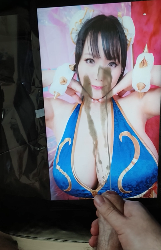 Kah0 Sh1buya Chun-Li Cosplay Cum Tribute #pDw8pl0e