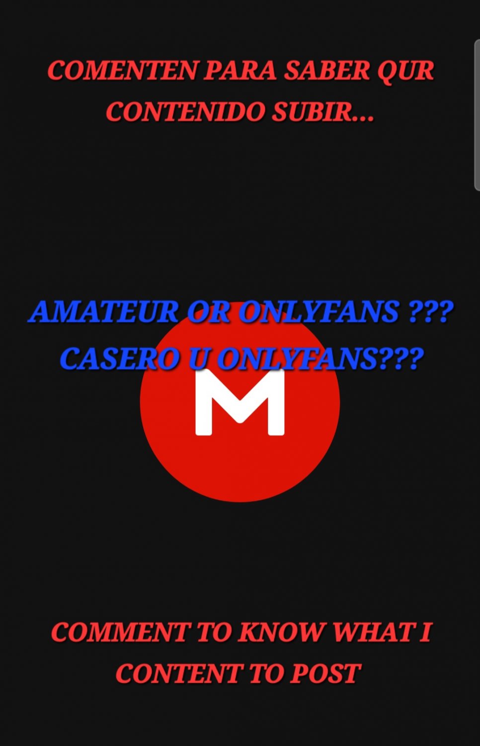 WHAT PREFERE, AMATEUR OR ONLYFANS?👀👀👀        .QUE PREFIEREN CASEROS U ONLYFANS? #CDWTUTgu