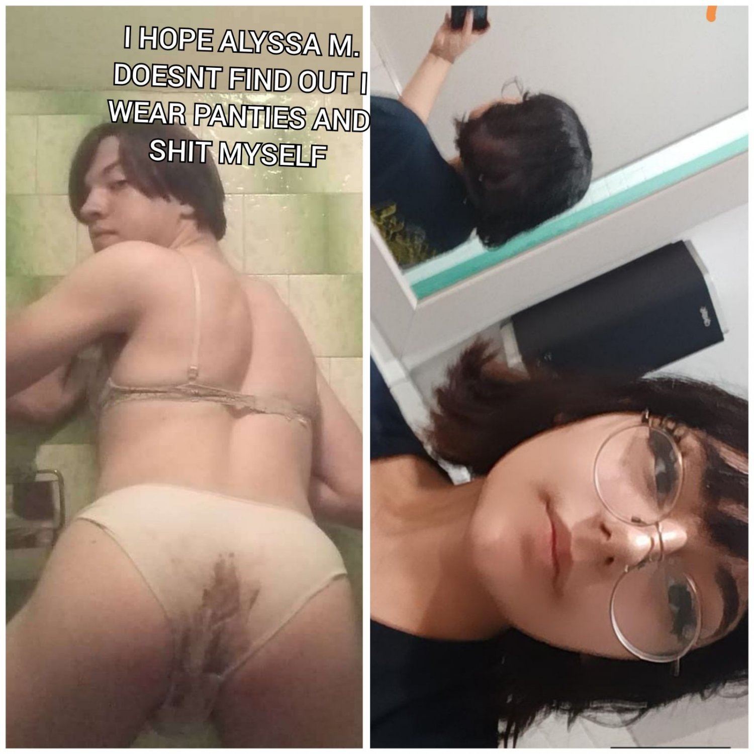Look at this sissy and his ex kik him to see more @ thebestcumslut #GfPvl1xD