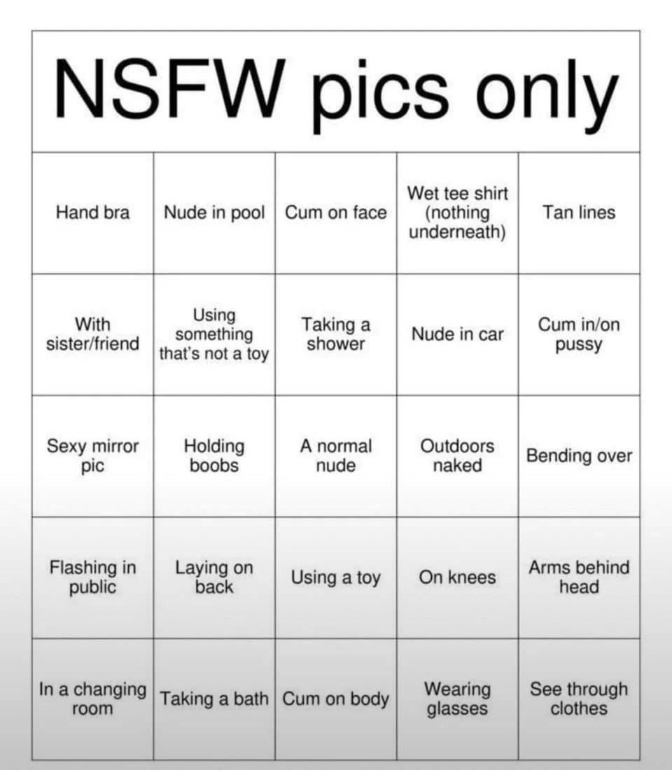 Ladies! Help me fill out my bingo card! Telegram: xplosion777 #YgvaaVHL
