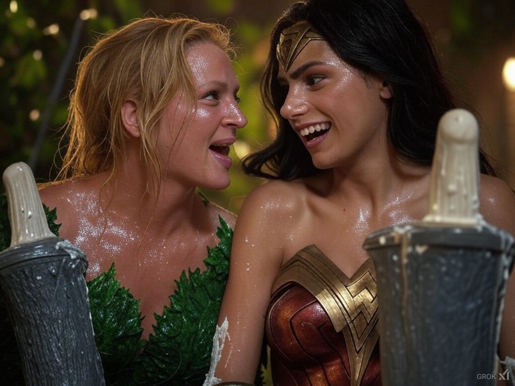 Uma vs Mia, Wonder Woman and Poison Ivy Ai lesbians #ADwEkd6Z