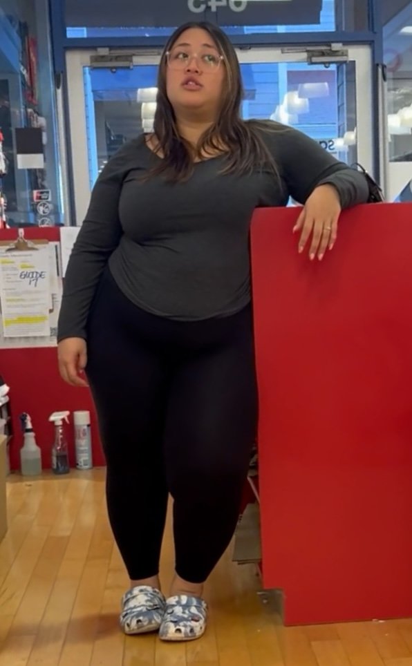 Asian BBW black leggings #djvfdwRY
