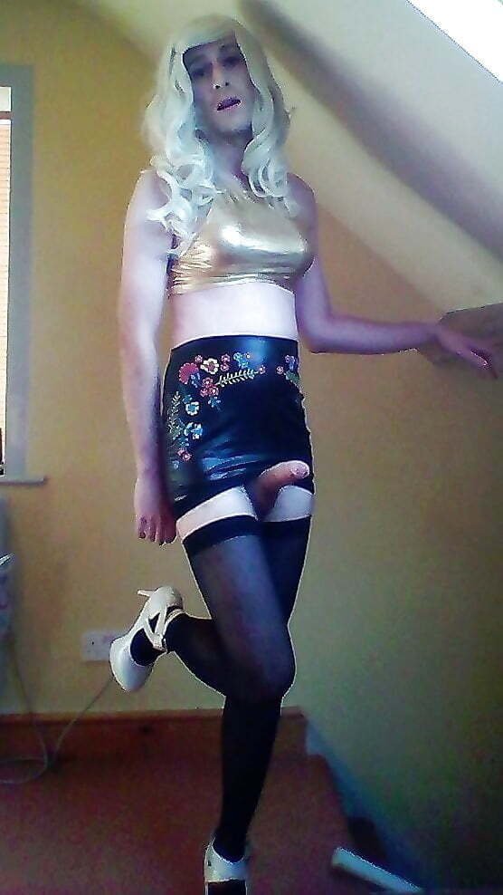 Little Sissy Ellie Cole can't hide her exintment while dressed as a whore kik: ex12992 #UqSc4yFo