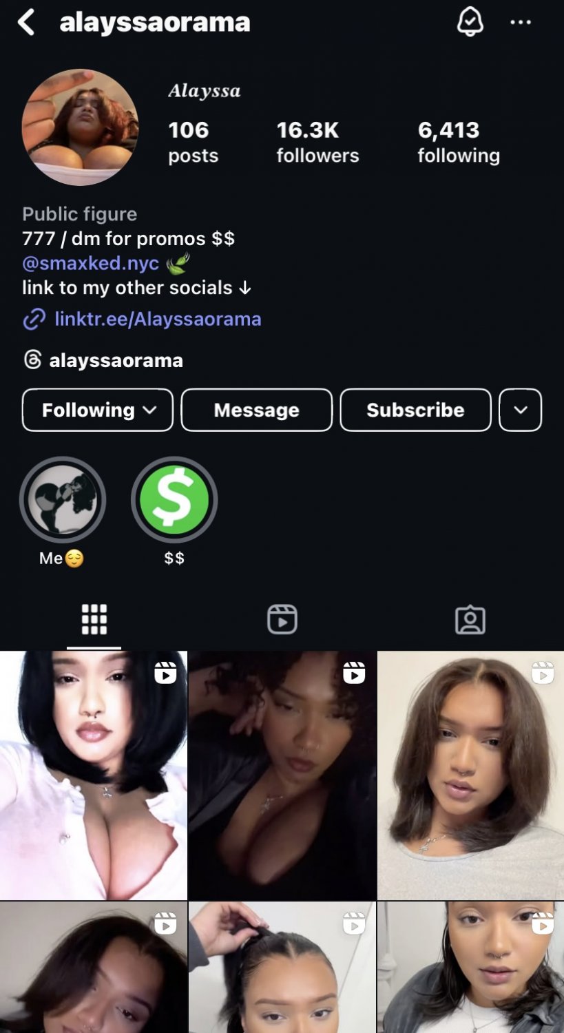Alayssaorama. She’s from NYC #XVSdK5Yk